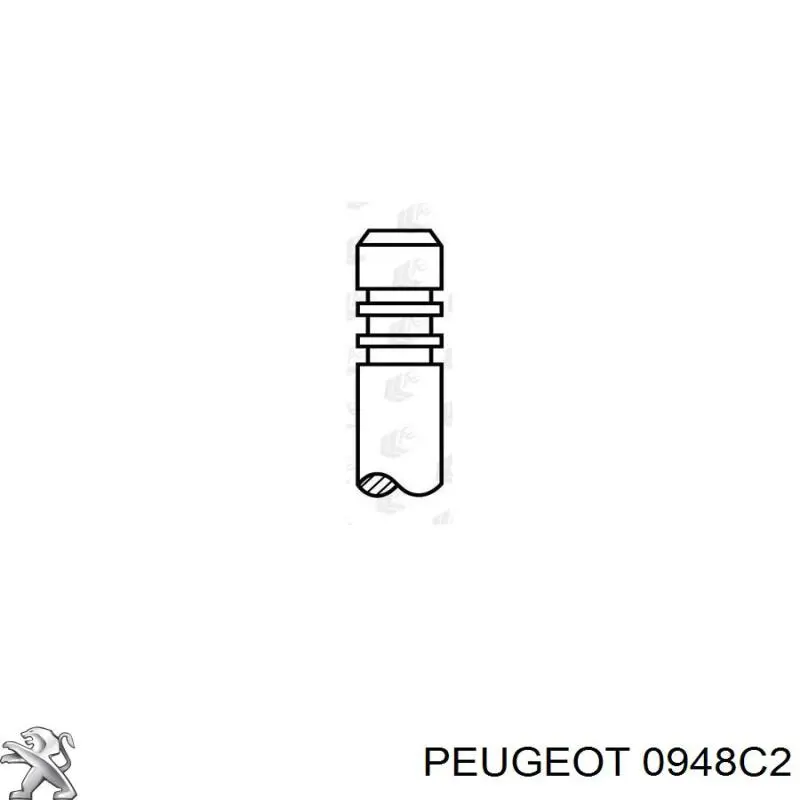 0948C2 Peugeot/Citroen válvula de admisión