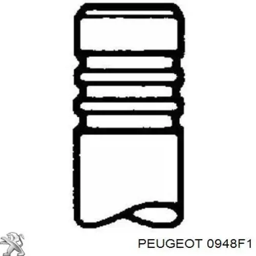 0948F1 Peugeot/Citroen válvula de admisión