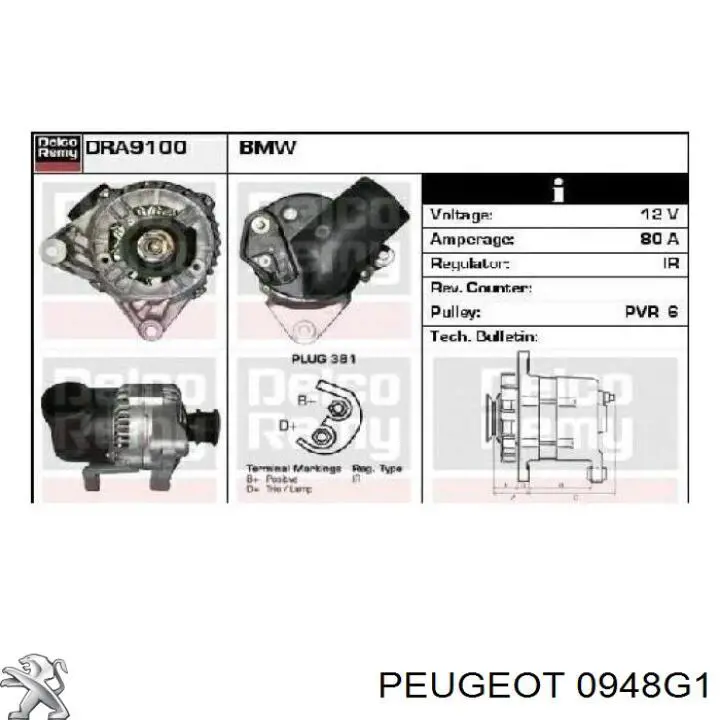 0948G1 Peugeot/Citroen Válvula de admisión
