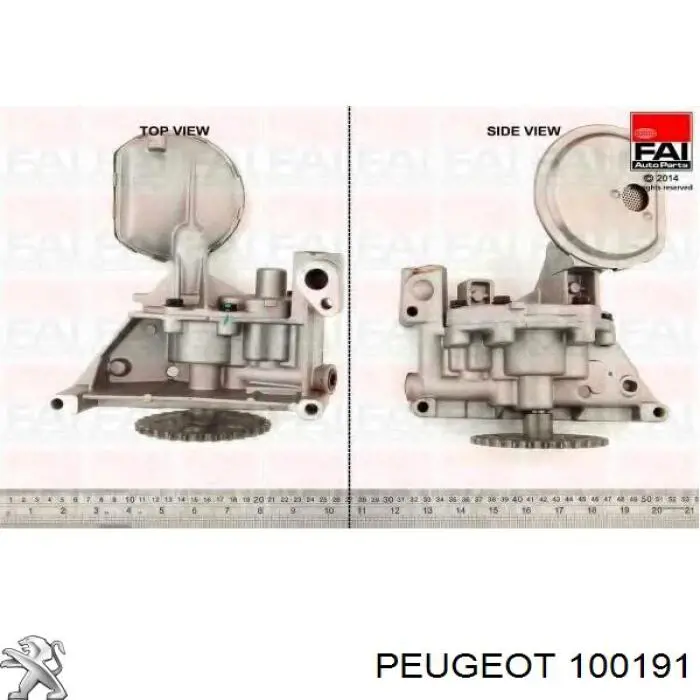 100191 Peugeot/Citroen bomba de aceite