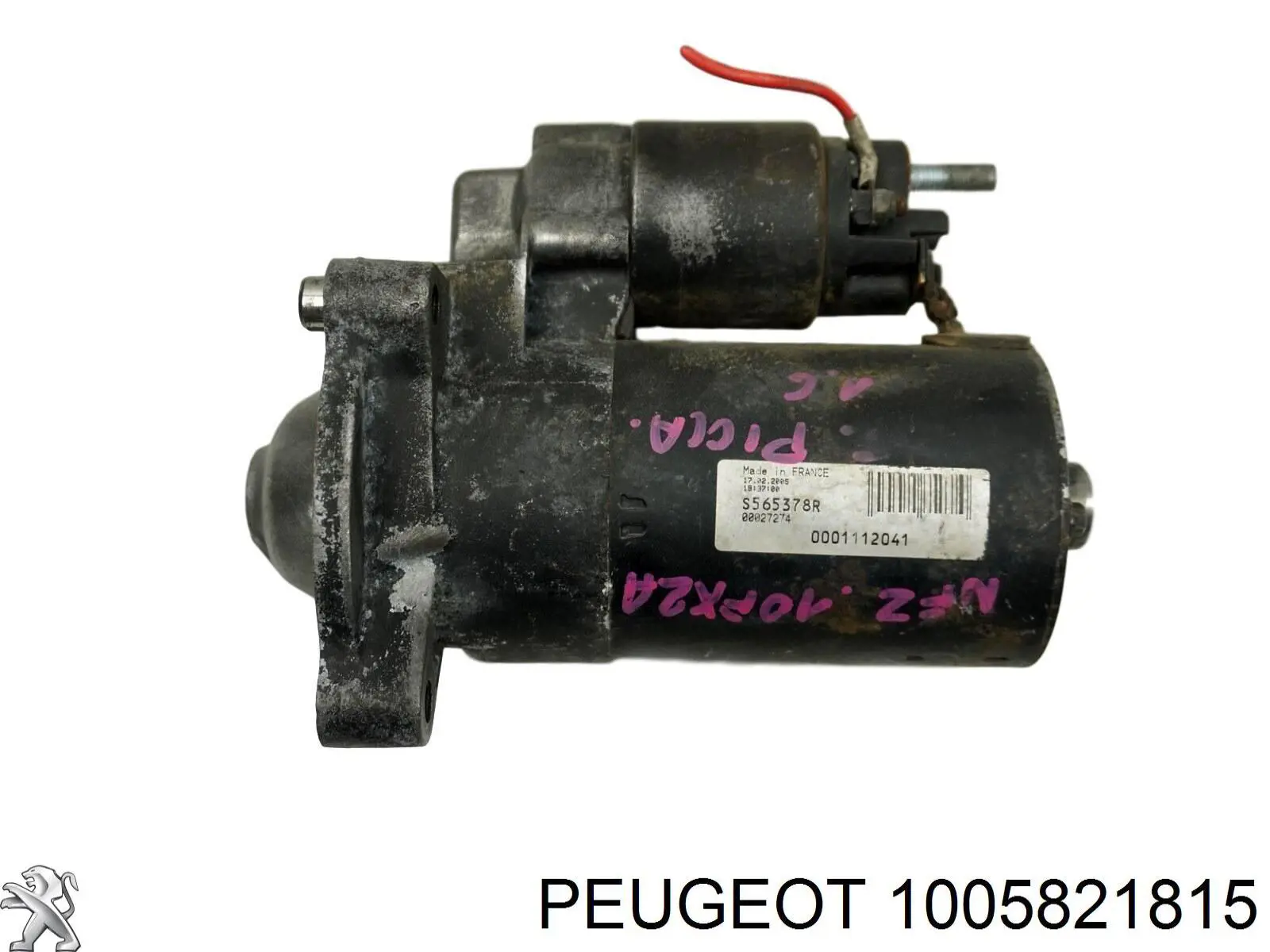 Tapa delantera del motor de arranque Peugeot/Citroen 1005821815 precio, desde 49,37 EUR