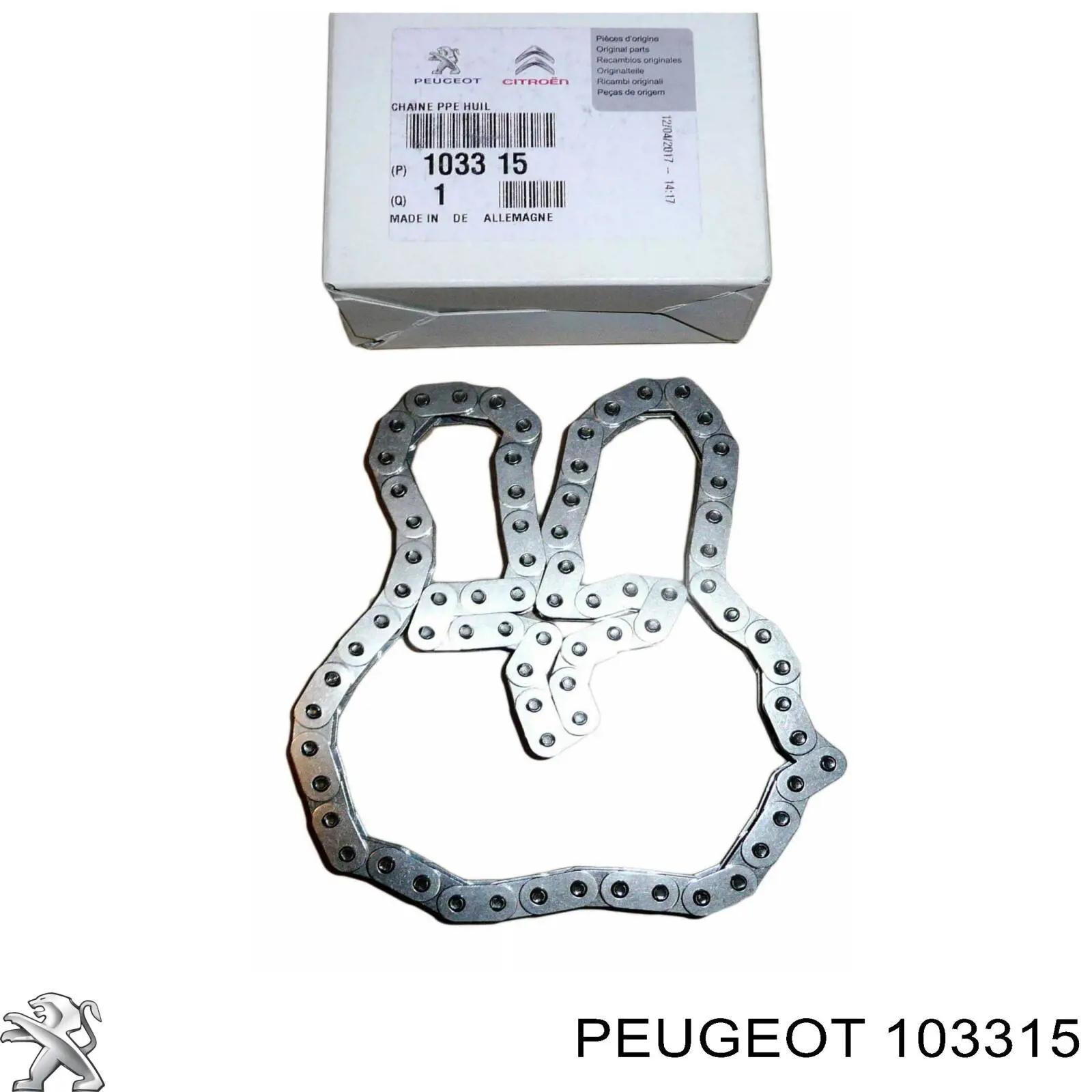 Cadena de la Bomba Aceite 1235939Z Ford