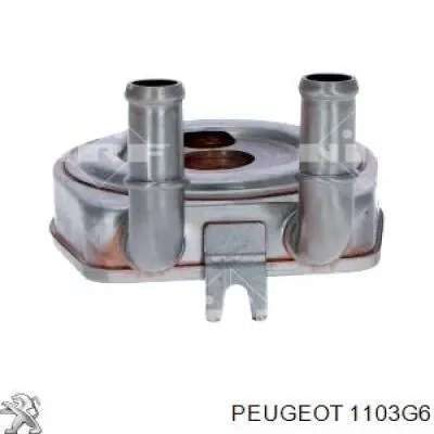 1103G6 Peugeot/Citroen radiador de aceite, bajo de filtro
