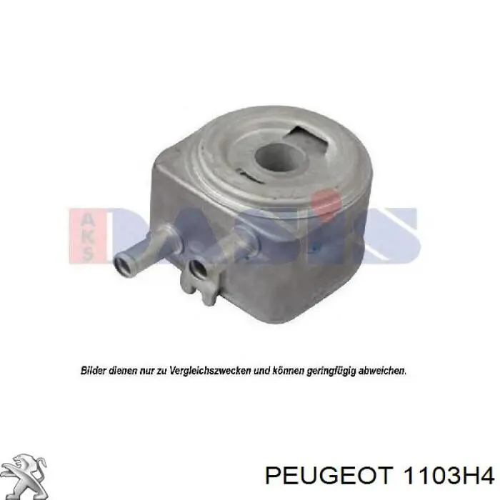 Comprar 1103H4 Peugeot/Citroen Radiador de aceite debajo del filtro