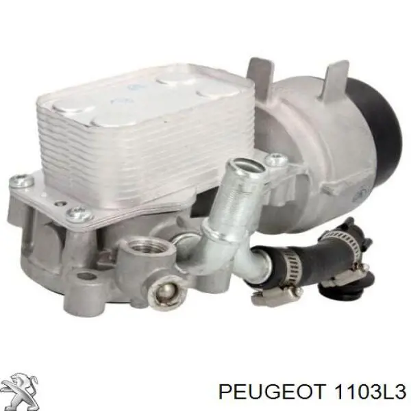 1103L3 Peugeot/Citroen radiador de aceite, bajo de filtro