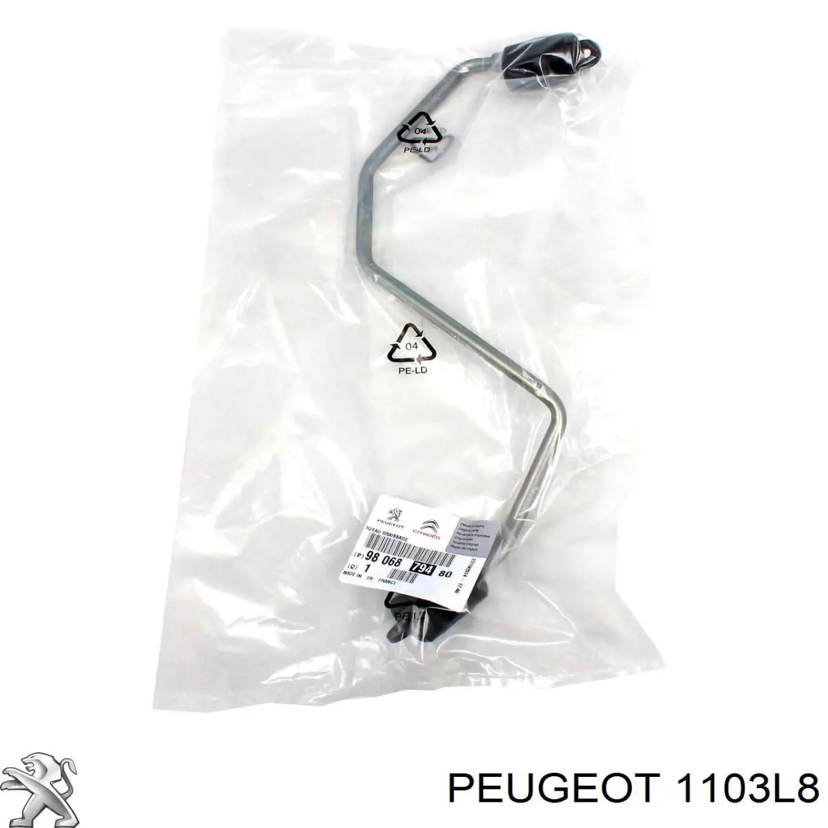 Junta del adaptador del filtro de aceite 1103L8 Peugeot/Citroen