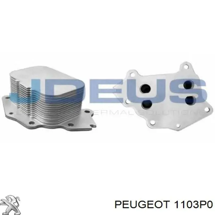 1103P0 Peugeot/Citroen caja, filtro de aceite