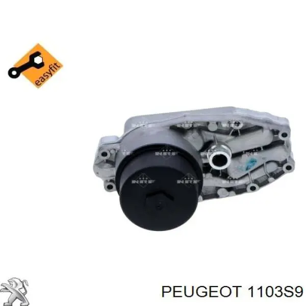1103S9 Peugeot/Citroen radiador de aceite, bajo de filtro