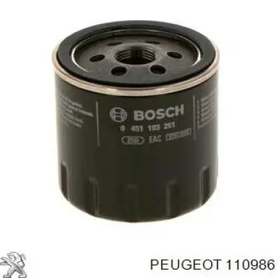 110986 Peugeot/Citroen filtro de aceite