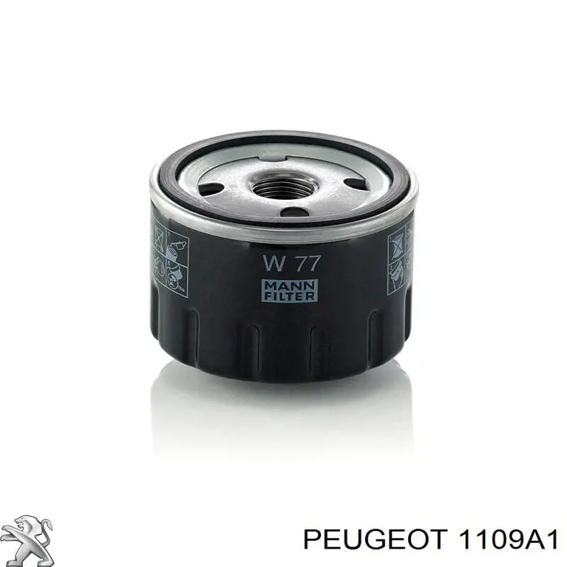 Filtro de aceite motor Peugeot/Citroen 1109A1