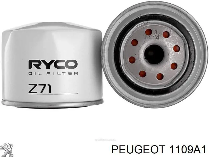 Filtro de aceite Peugeot/Citroen 1109A1 precio, desde 4,70 EUR