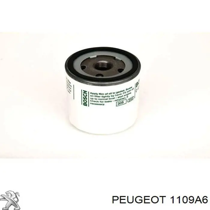 1109A6 Peugeot/Citroen filtro de aceite