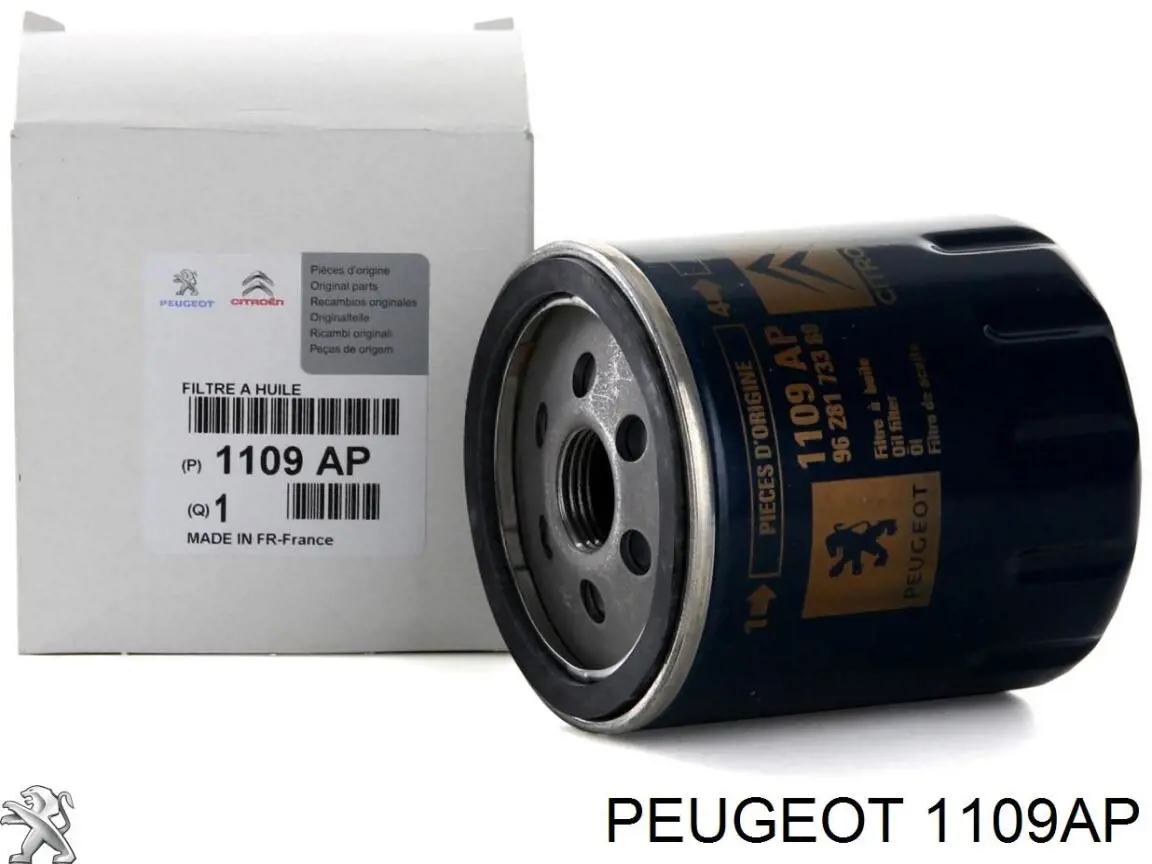 Filtro de aceite Peugeot/Citroen 1109AP precio, desde 4,92 EUR