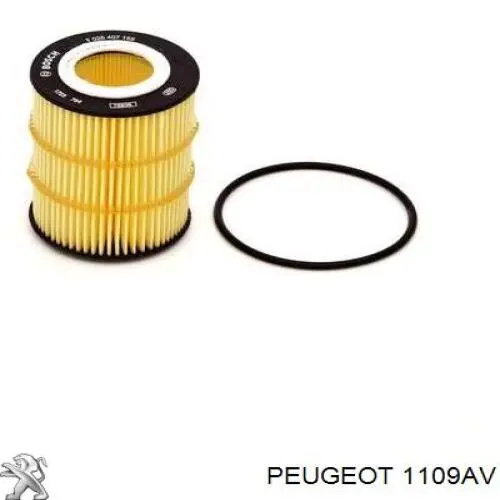 1109AV Peugeot/Citroen filtro de aceite