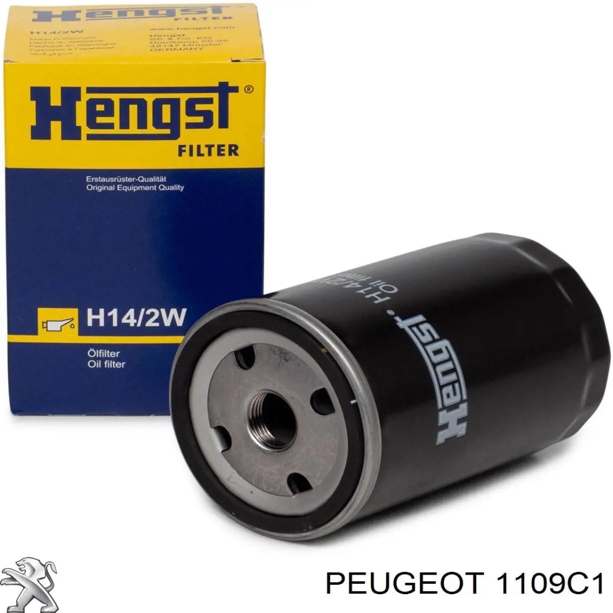 1109C1 Peugeot/Citroen filtro de aceite