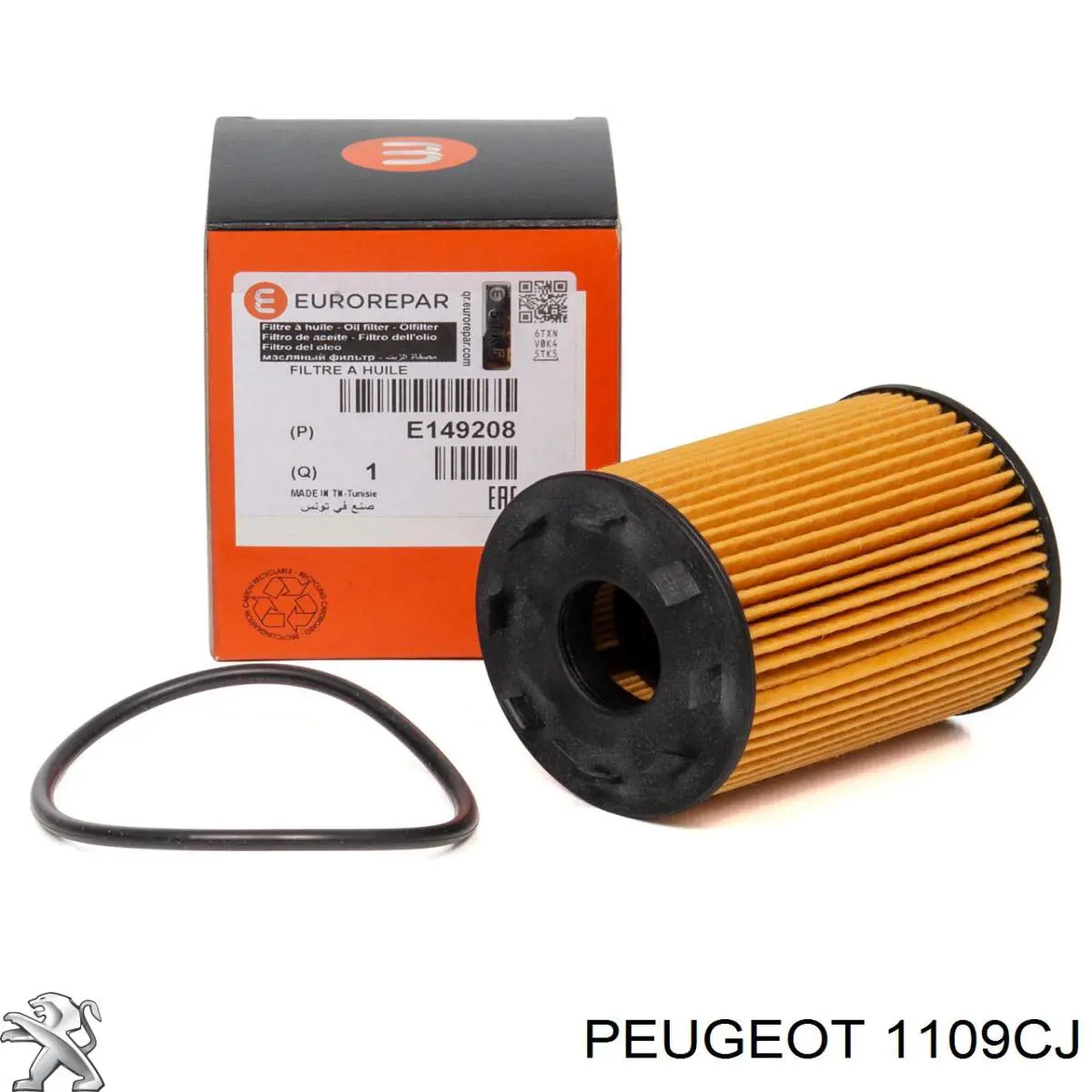 Filtro de aceite 1109CJ Peugeot/Citroen