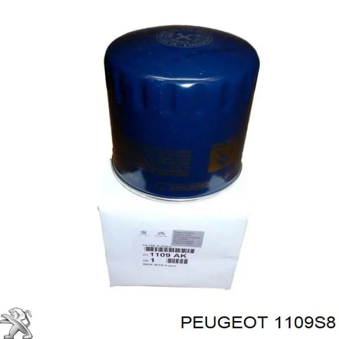1109S8 Peugeot/Citroen filtro de aceite