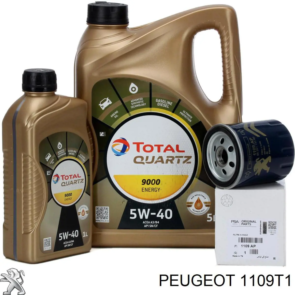Filtro de aceite 1109T1 Peugeot/Citroen