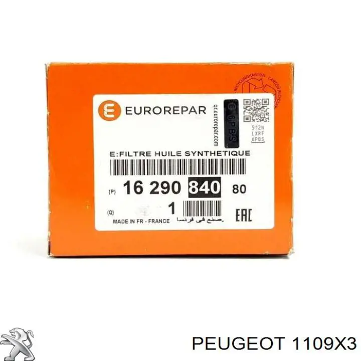 Comprar 1109X3 Peugeot/Citroen Filtros de aceite