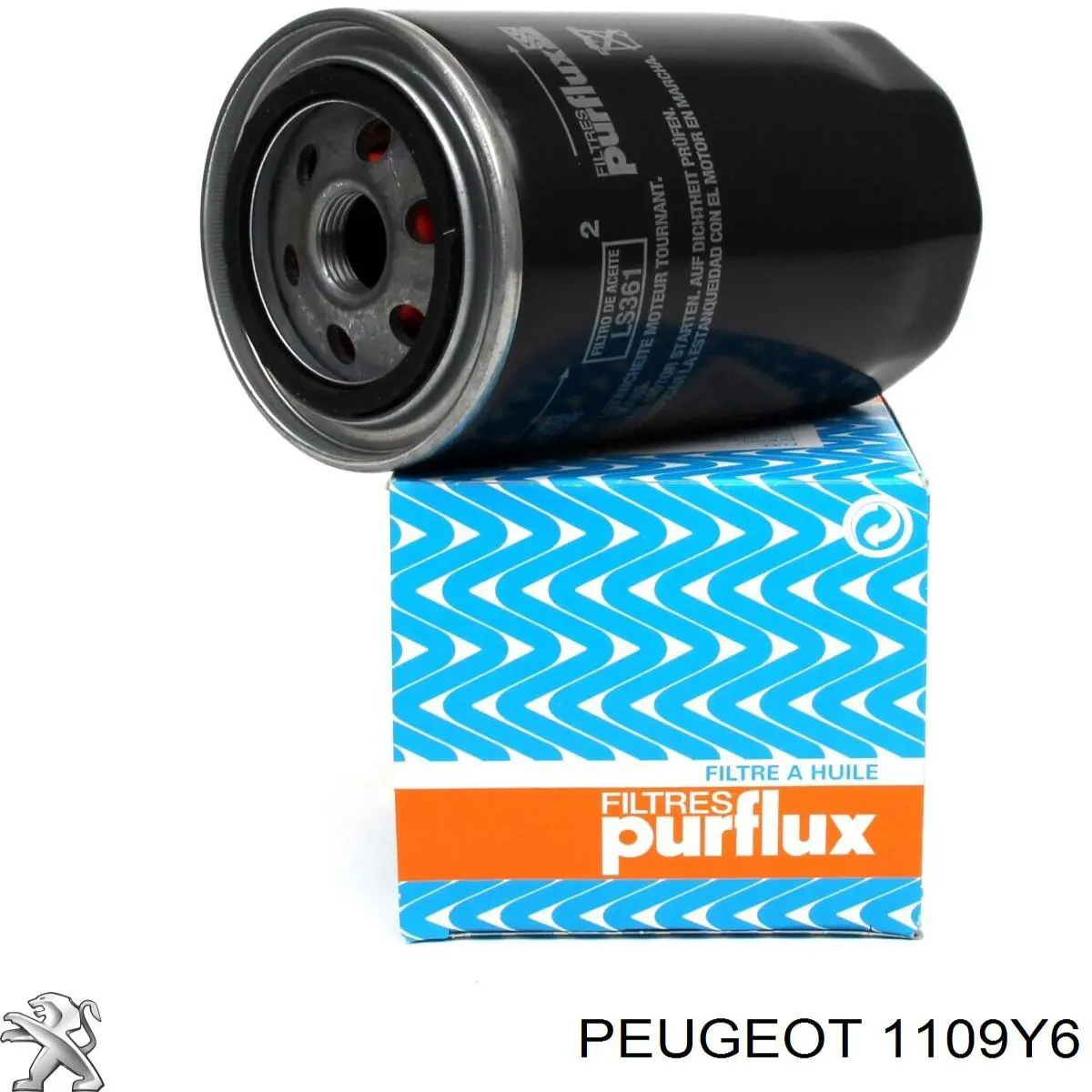 Filtro de aceite 1109Y6 Peugeot/Citroen