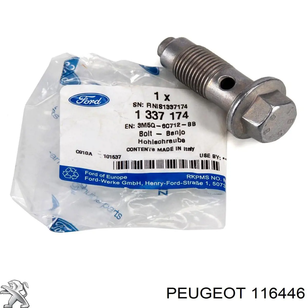 Perno de tubo de alimentación de aceite de turbocompresor Peugeot/Citroen 116446 precio, desde 6,74 EUR