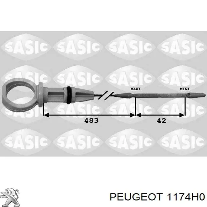 Comprar 1174H0 Peugeot/Citroen Varilla aceite
