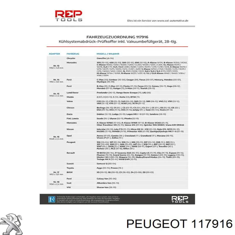  Peugeot/Citroen 117916 precio, desde 5,23 EUR
