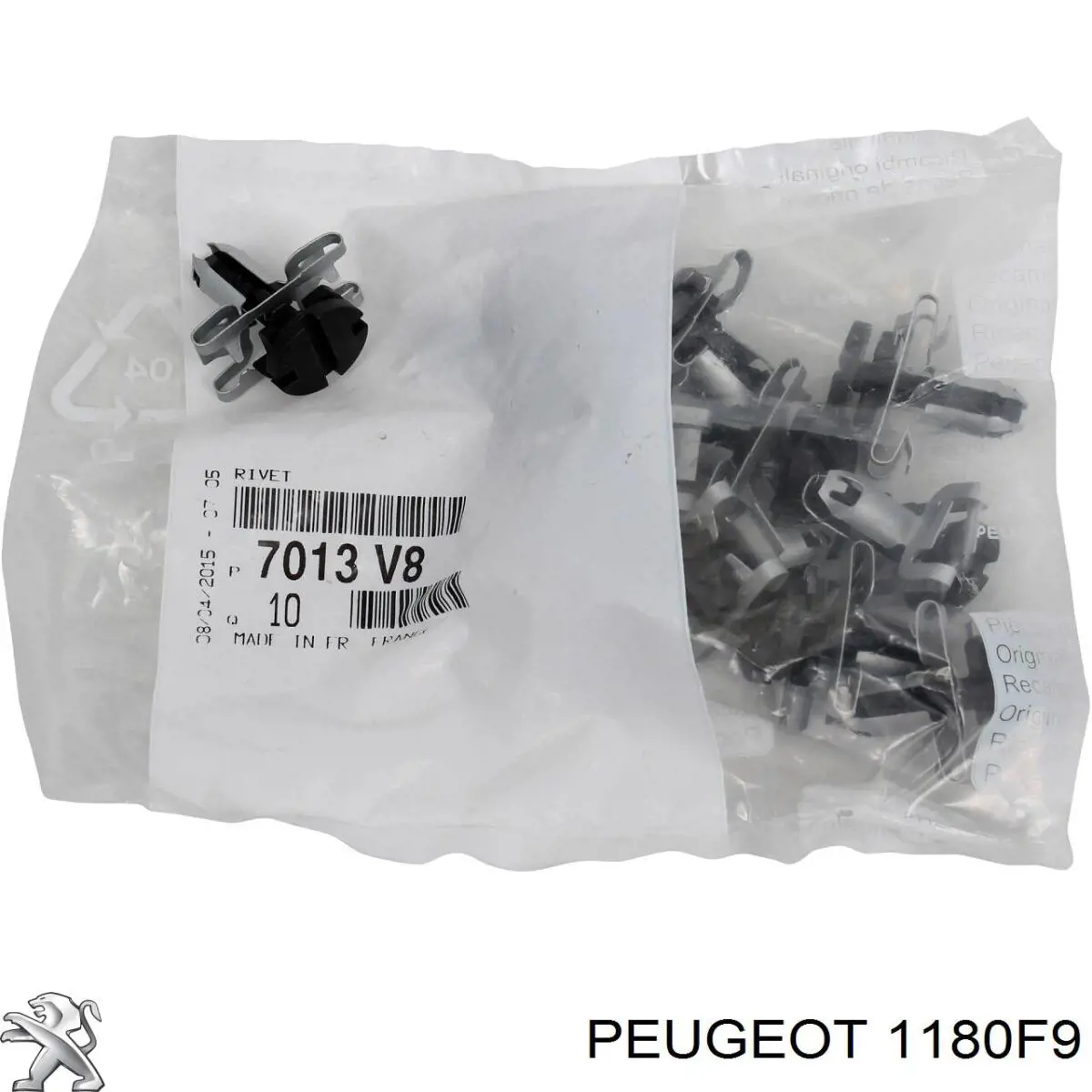 Tapa de aceite de motor 1180F9 Peugeot/Citroen