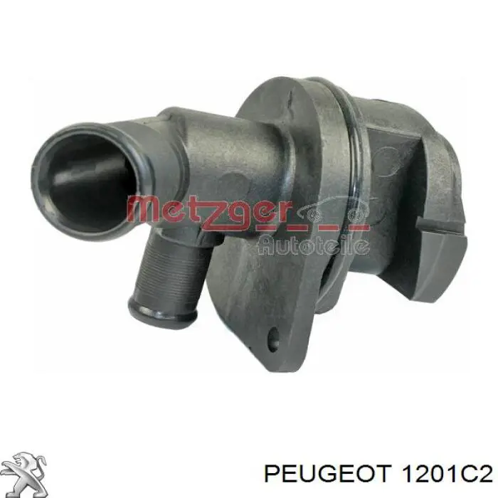 1201C2 Peugeot/Citroen brida del sistema de refrigeración (triple)