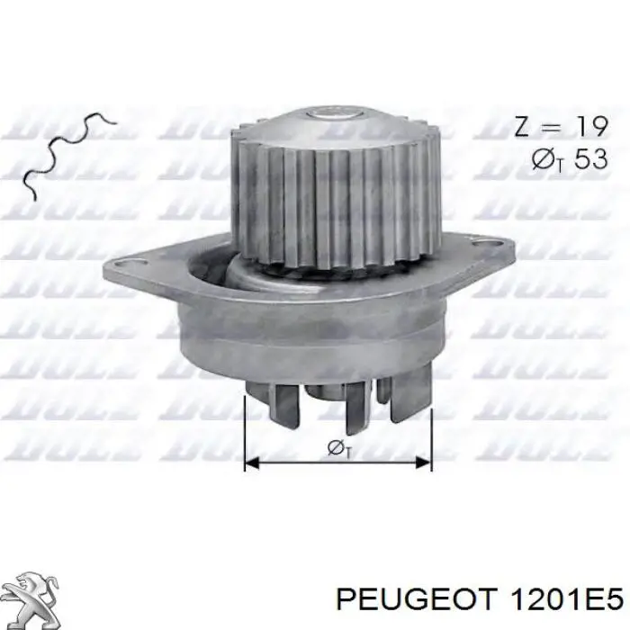 1201E5 Peugeot/Citroen bomba de agua