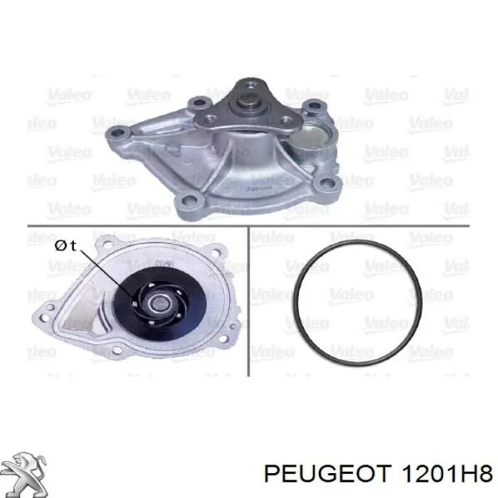 1201H8 Peugeot/Citroen bomba de agua