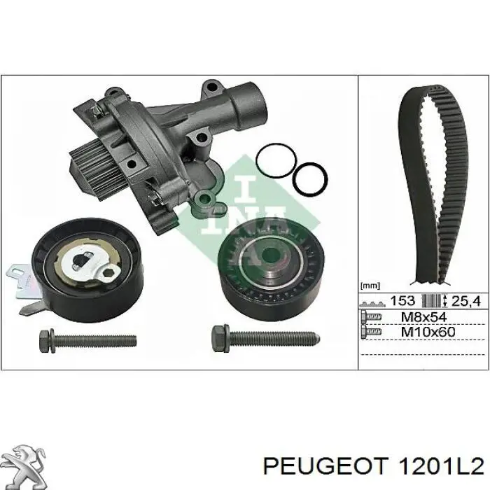 1201L2 Peugeot/Citroen bomba de agua