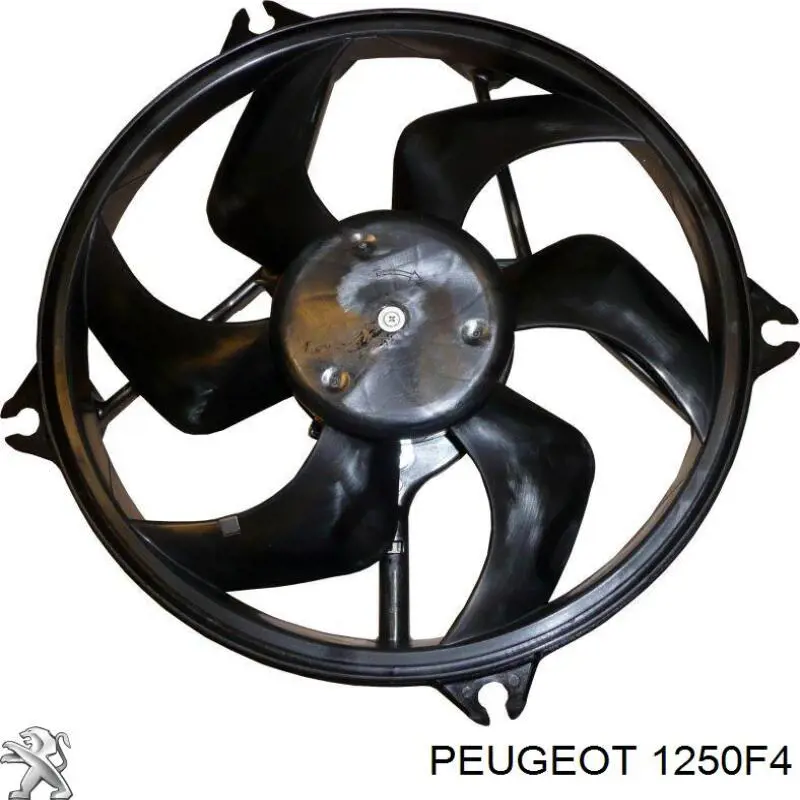 1250F4 Peugeot/Citroen ventilador (rodete +motor refrigeración del motor con electromotor completo)