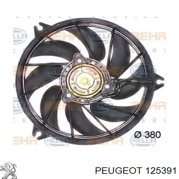125391 Peugeot/Citroen ventilador del motor
