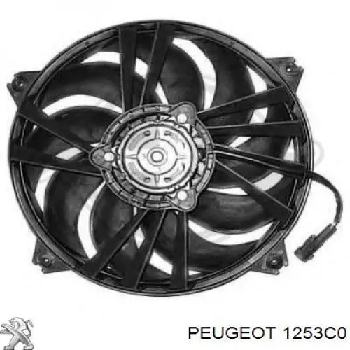 1253C0 Peugeot/Citroen Electroventilador del motor