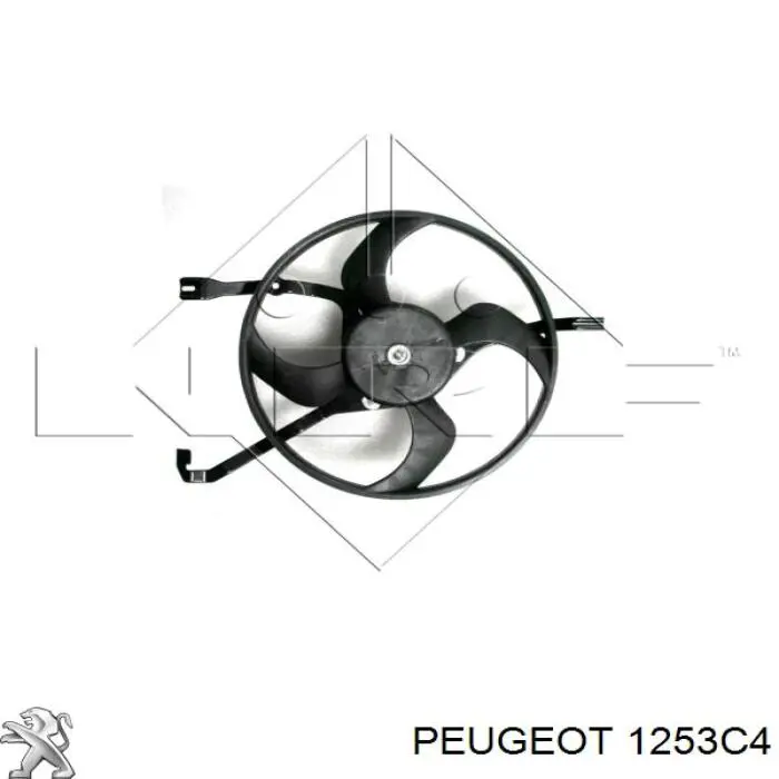 1253C4 Peugeot/Citroen ventilador del motor