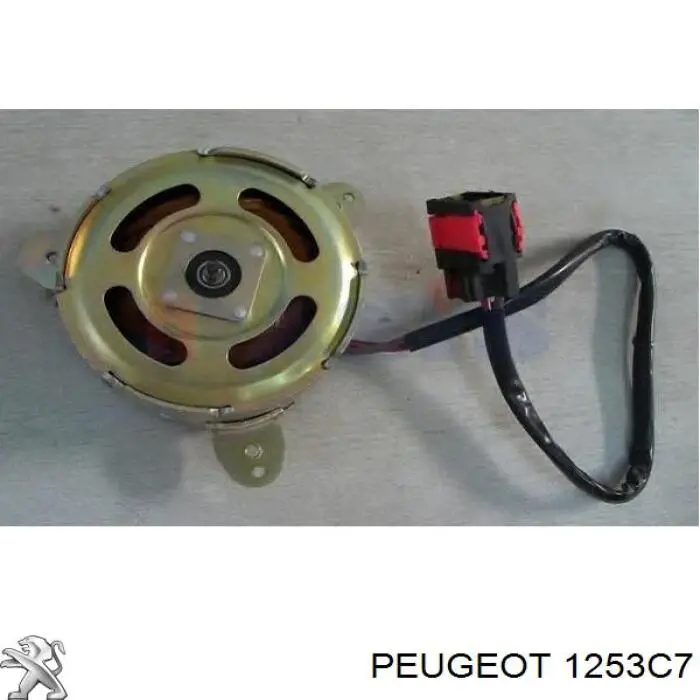 1253C7 Peugeot/Citroen ventilador (rodete +motor refrigeración del motor con electromotor completo)