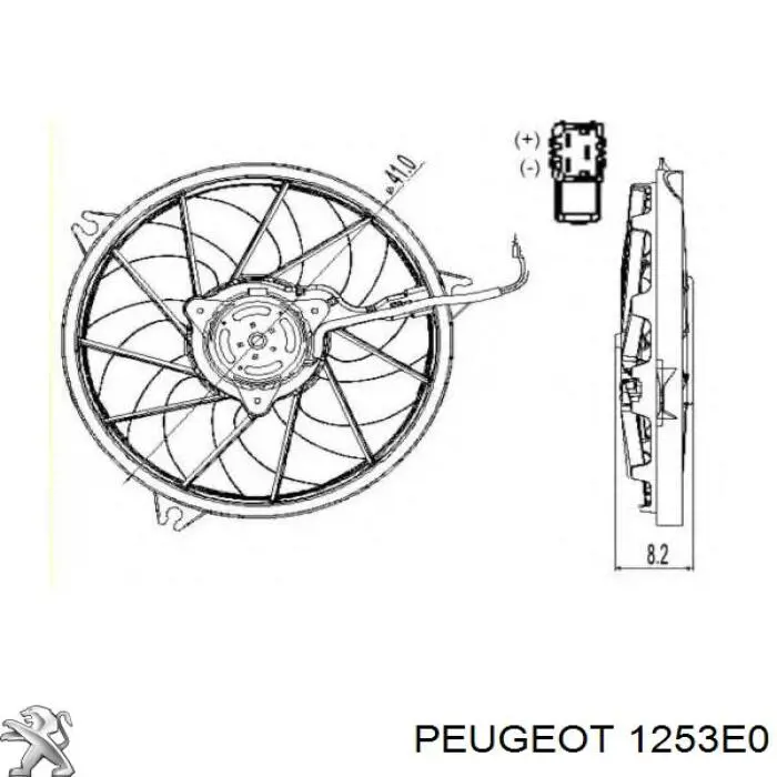 Ventilador de radiador Peugeot/Citroen 1253E0 precio, desde 63,17 EUR