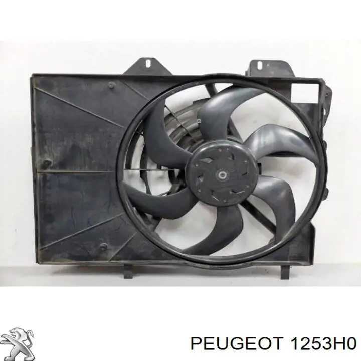 Ventilador (rodete +motor) refrigeración del motor con electromotor completo Peugeot 207 WA, WC