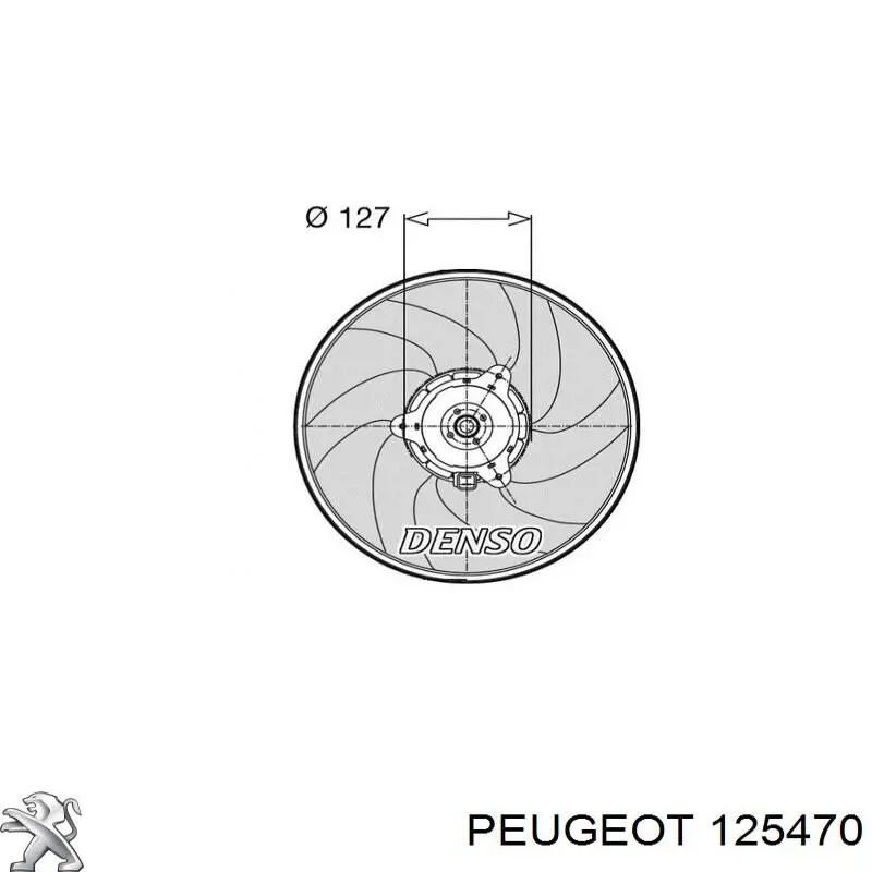 125470 Peugeot/Citroen Ventilador del radiador