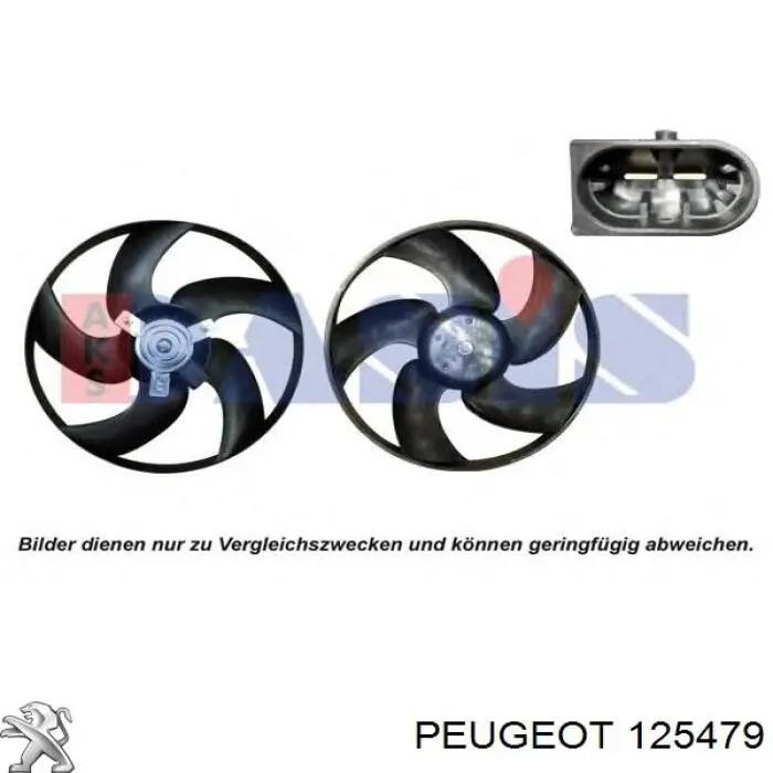 Ventilador de radiador Peugeot/Citroen 125479 precio, desde 55,52 EUR