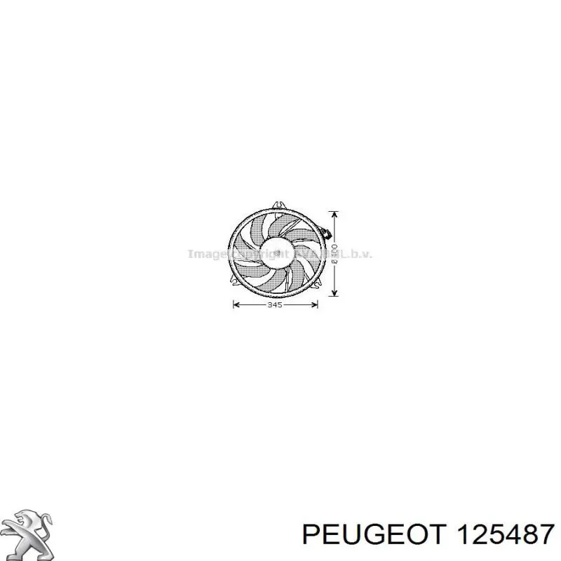 Ventilador de radiador Peugeot/Citroen 125487 precio, desde 66,79 EUR