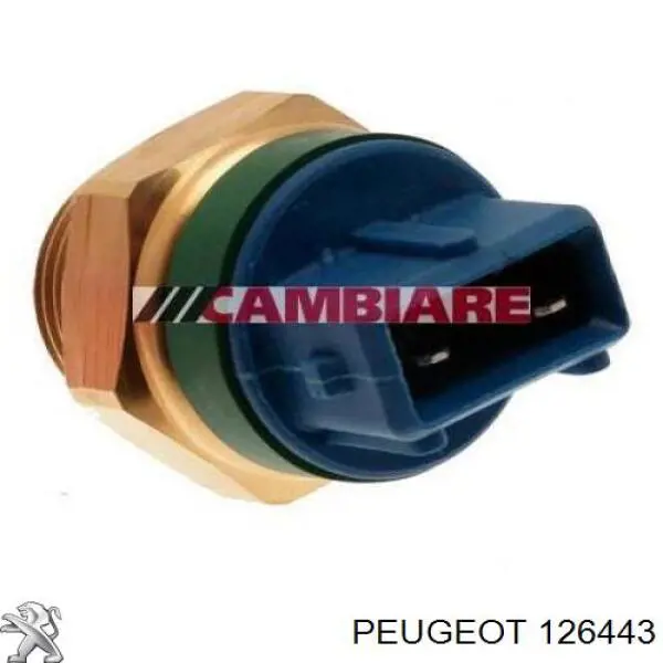 Comprar 126443 Peugeot/Citroen Sensor de temperatura del refrigerante, salpicadero