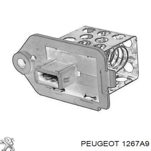 1267A9 Peugeot/Citroen control de velocidad de el ventilador de enfriamiento (unidad de control)