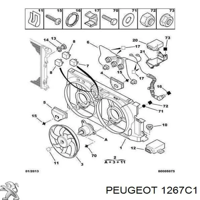 00001267C1 Peugeot/Citroen