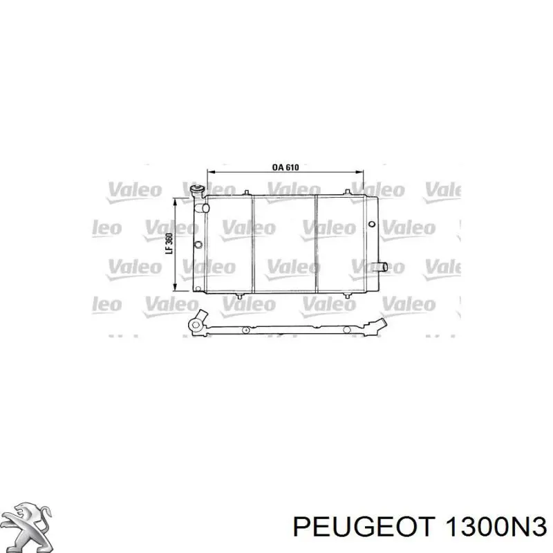 1300N3 Peugeot/Citroen radiador refrigeración del motor