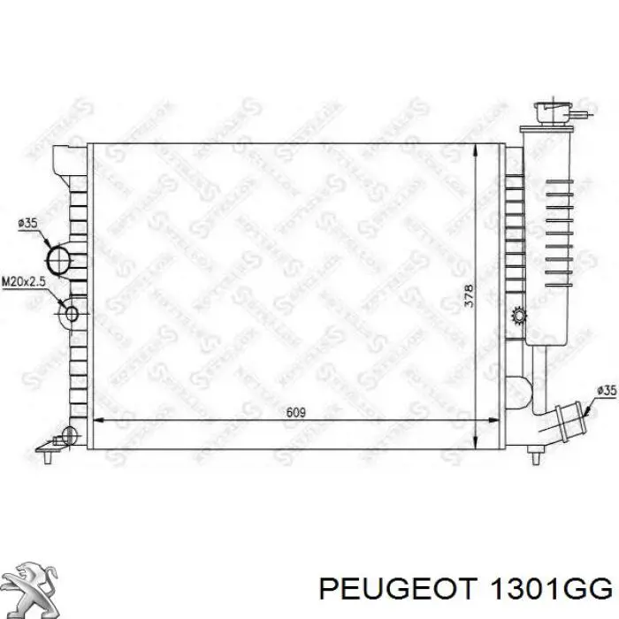 Água radiador Peugeot/Citroen 1301GG precio, desde 66,79 EUR