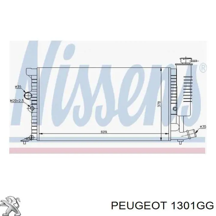 1301GG Peugeot/Citroen radiador