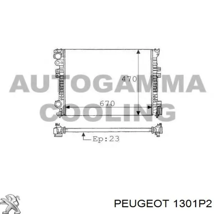 1301P2 Peugeot/Citroen radiador