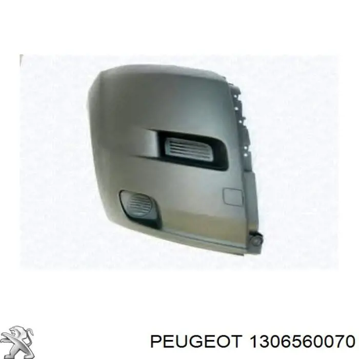 1306560070 Peugeot/Citroen parachoques delantero, parte derecha